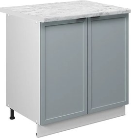 Szafka pod zlew jasnoniebiesko-szary 80x60x82 fame-line