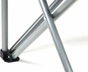 Zestaw 2 składanych krzeseł Divero Deluxe niebiesko-szare