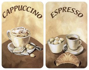 Zestaw 2 szklanych płyt ochronnych na kuchenkę Wenko Coffee