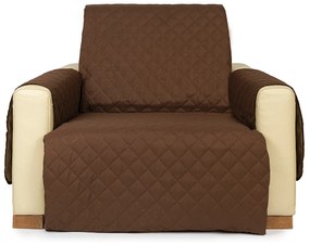 4Home Narzuta na fotel Doubleface czekoladowy/brązowy, 60 x 220 cm