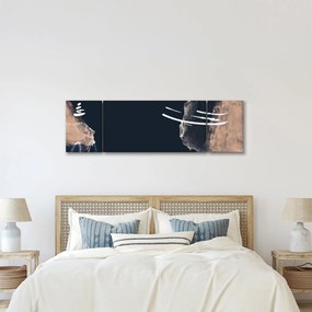 Obraz - Ciemnoniebieska abstrakcja (170x50 cm)