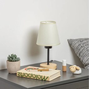 Brilagi - Lampa stołowa NUBILA WOOD 1xE27/25W/230V dąb/kremowy