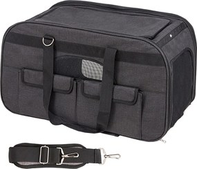 Transporter dla Kota SucceBuy na Kółkach z Uchwytem, ​​Udźwig 35 Funtów, Czarny