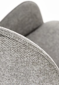 Krzesło popiel, nowoczesne, K481 wygodne, czarny stelaż, elegancki design