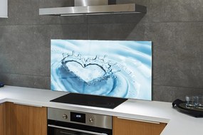 Panel nad Blat Kuchenny Serce z Kropli Wody