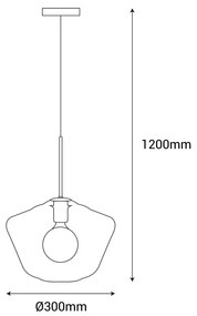 Lampa wisząca SULION Astrid, wys. 120 cm