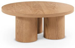 Okrągły stolik w dekorze dębu w naturalnym kolorze ø 100 cm Arancha – MOME