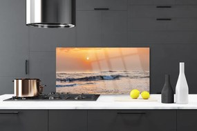 Panel Kuchenny Wzburzone Fale Oceanu