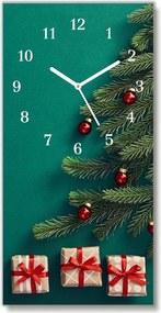 Zegar ścienny Prezenty Choinka Święta Zima