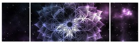 Obraz - Mandala lotosu w kosmosie (170x50 cm)