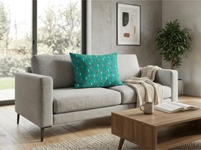 Poszewka na poduszkę z mikrofibry LUNIRA 50x70 cm, turkusowy