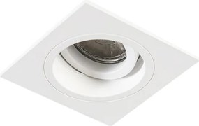 Inteligentny reflektor wpuszczany kwadratowy biały z WiFi GU10 - Chuck