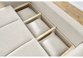 Kremowa rozkładana sofa 226 cm Leon – Bobochic Paris