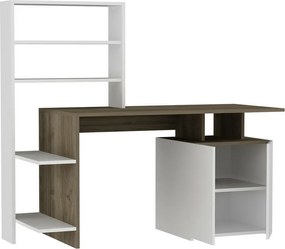Biurko Melis Walnut and White