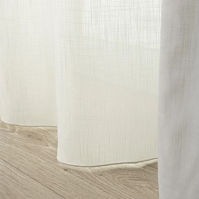 Zasłona na taśmie marszczącej półprzezroczysta ecru 140 x 280 cm 1 szt.