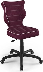 Młodzieżowe krzesło do biurka Petit Black rozmiar 5 (146-176,5 cm)