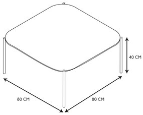 PROMOCJA Stolik kawowy z blatem w dekorze kasztan MERRO II. klasa jakości.