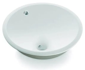 Bathco 0052 - Umywalka wpuszczana CERDENA śr. 38 cm porcelana/biała