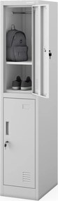 Szafka socjalna ubraniowa BHP szara: IGOREK 1 Plus