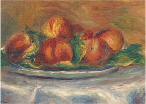 Obraz - Auguste Renoir, Peaches on a  Plate, reprodukcje (70x50 cm)