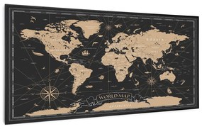 Klarstein Wonderwall Art Smart 700W 60x120cm Obraz na podczerwień Mapa nocna