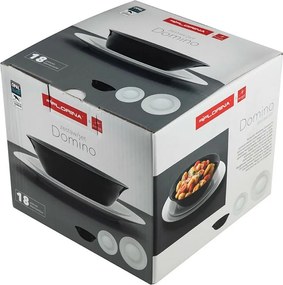 Florina 18-częściowy zestaw talerzy Domino