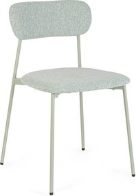 Miętowe tapicerowane krzesło Inka – Yes Everyday