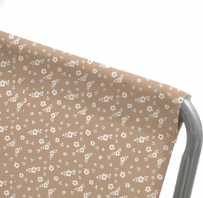 Składane plażowe leżak SAND FLOWERS, czerwony