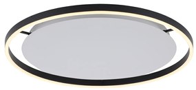 Lampa sufitowa ciemnoszara 60 cm z wbudowanymi diodami LED, 3-stopniowy ściemniacz - Zlatan Nowoczesny Oswietlenie wewnetrzne