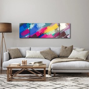 Obraz - Kolorowe pociągnięcia pędzlem (170x50 cm)