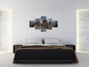 Obraz - Trzy Zęby, Włoskie Dolomity (125x70 cm)