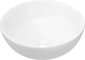 Biała okrągła ceramiczna umywalka łazienkowa L9-N75