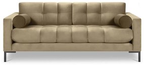 Beżowa aksamitna sofa Cosmopolitan Design Bali