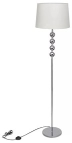 Biała lampa stojąca do czytania z abażurem - 8X EX03 M6-W52