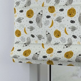 Żółto-biała roleta dziecięca 170x100 cm Magic – Yellow Tipi