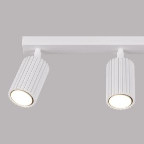 Listwa oświetleniowa 3-punktowa KARBON 3L biała ryflowana SOLLUX  LIGHTING