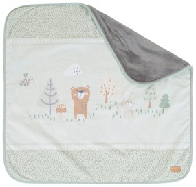 Jasnozielony koc dziecięcy z mikropluszu 80x80 cm Woodland Buddies – Roba