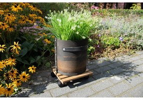 Drewniany kwietnik na kółkach (wysokość 8 cm) Indoor &amp; Outdoor – Esschert Design