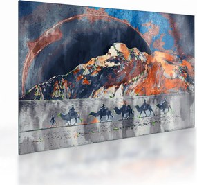 Obraz na szkle - Ilustracja domów publicznych (70x50 cm)