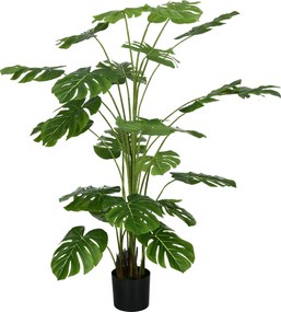 HOMCOM Sztuczna Roślina 180 cm, z Doniczką i Sztucznym Mchem, Roślina do Salonu o Realistycznym Wyglądzie, Zielony