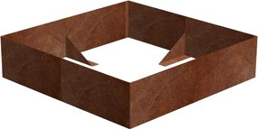 Alto Podwyższona grządka 148 x 148 x 36 cm, corten CORGARDEN 1013