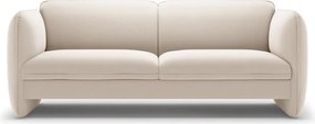 Kremowa aksamitna sofa 204 cm Georgia – Micadoni
