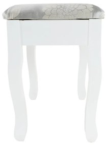 Ozdobny stolik ze stołkiem LINET NEW, biały