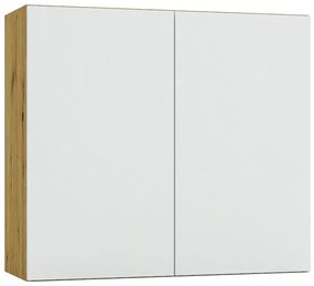 Szafka kuchenna górna 80 cm dąb artisan + popiel - Orfa 23X
