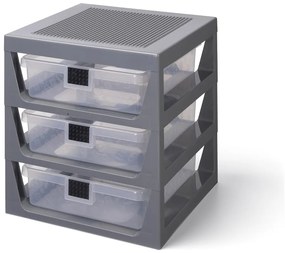 Szary organizer z 3 szufladami Storage - LEGO®