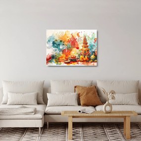Obraz na szkle - Ilustracja akwarelowa (70x50 cm)
