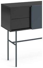 Czarno-antracytowa konsola 35x110 cm Nube – Teulat