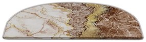 Kremowo-jasnobrązowe dywaniki na schody zestaw 16 szt. 20x65 cm Golden Marble – Vitaus