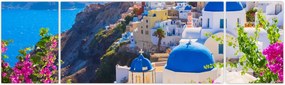 Obraz - Santorini, Grecja (170x50 cm)