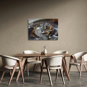 Obraz na szkle - bransoletka z kropel wody (70x50 cm)